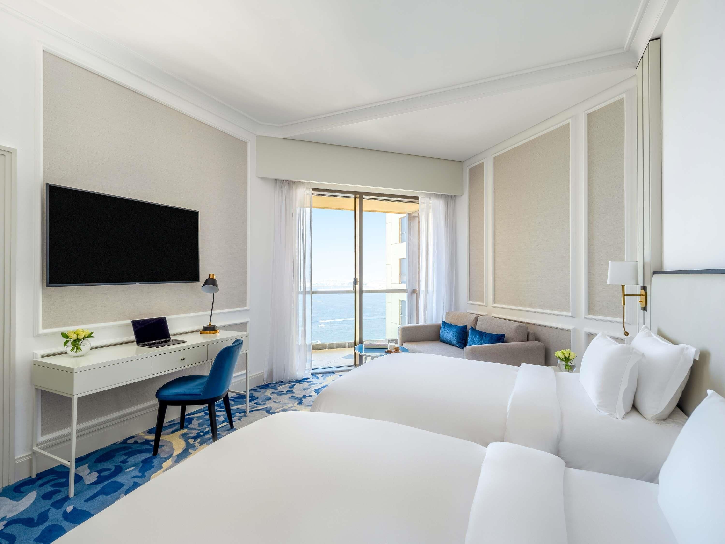Superior Room, 2 Single Beds, Balcony, Partial Sea View | Down duvets, minibar, in-room safe, desk