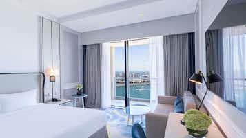 Luxury Room, 1 King Bed, Balcony, Sea View | Down comforters, minibar, in-room safe, desk
