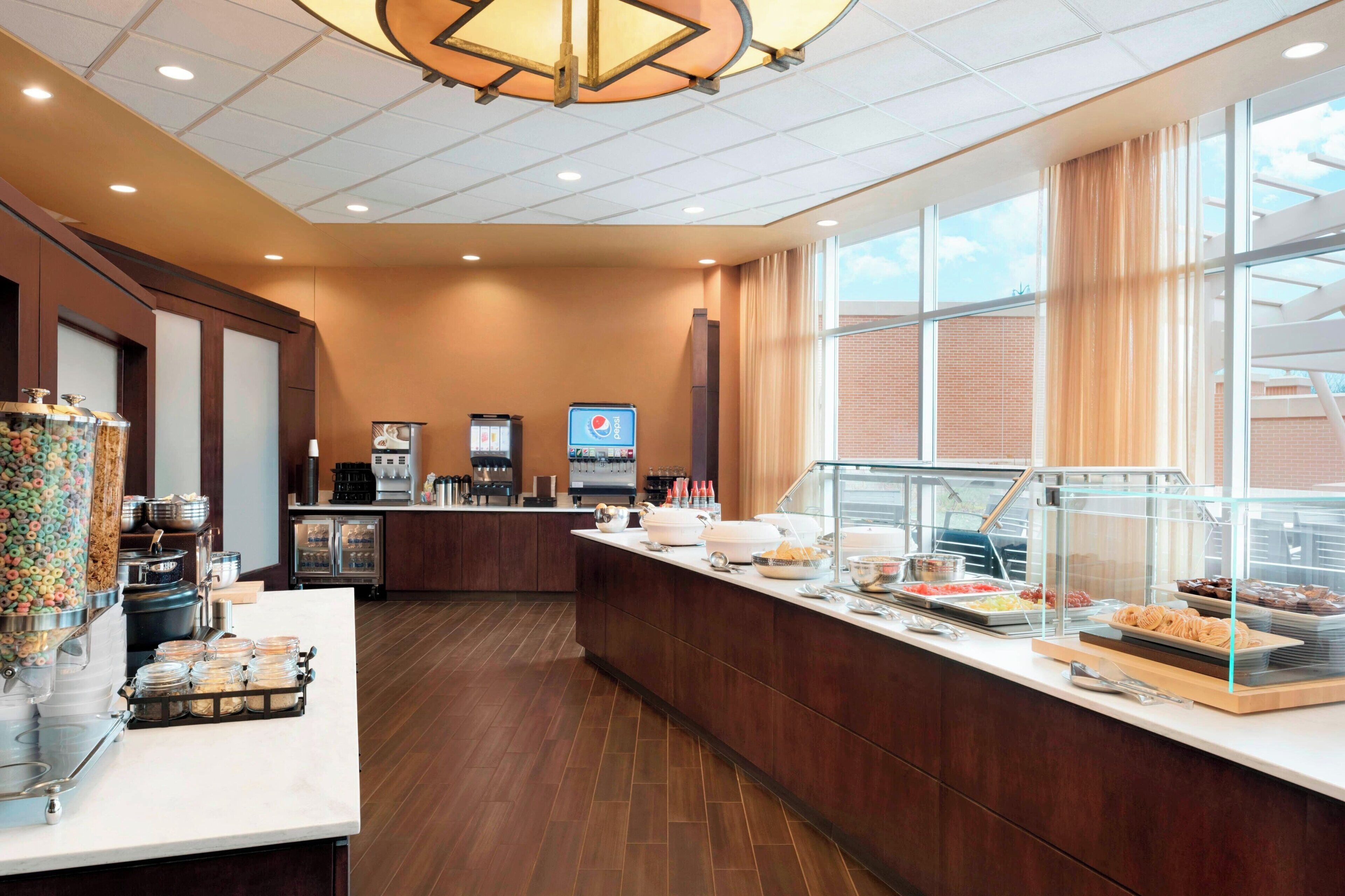 cooked-to-order breakfast for a fee