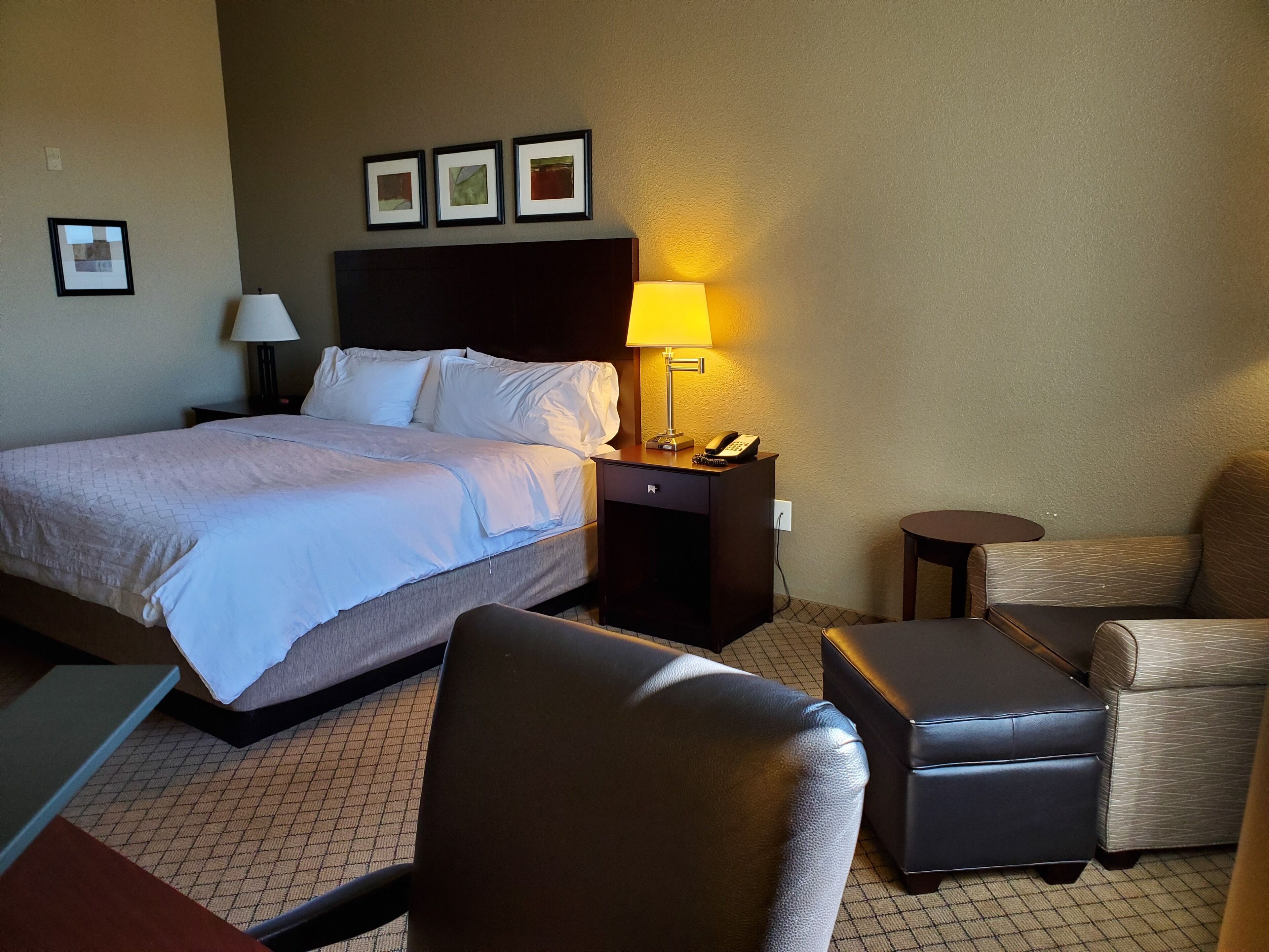 In-room safe, desk, laptop workspace, blackout drapes