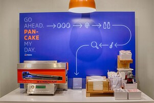 Free daily self-serve breakfast