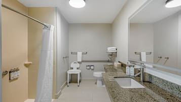 Suite, 1 kingsize bed, toegankelijk voor mindervaliden (Mobility Accessible, Communications) | Badkamer
