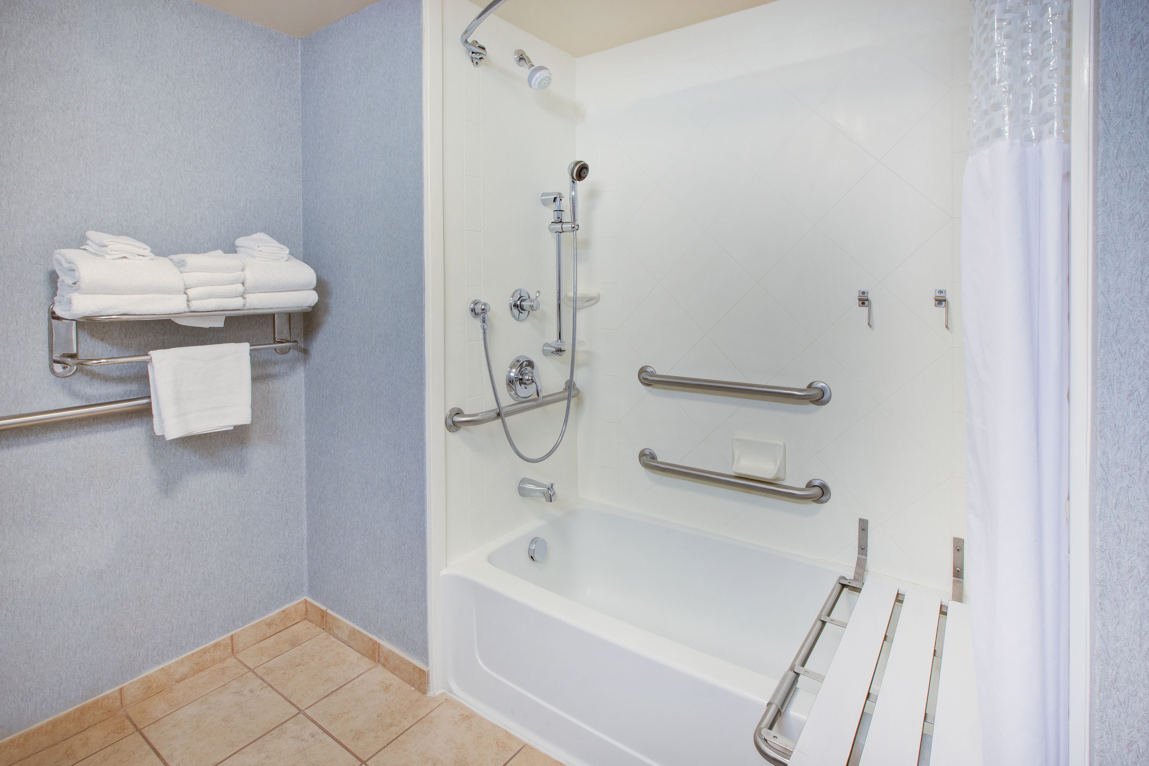 room, 2 queen beds, accessible, non smoking | bathroom | free toiletries, hair dryer, towels