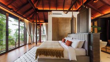 3 Bedroom Premium Waterfall Pool Villa | 1 bedroom, in-room safe, iron/ironing board, free WiFi