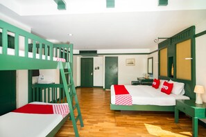 In-room safe, desk, blackout drapes, cribs/infant beds