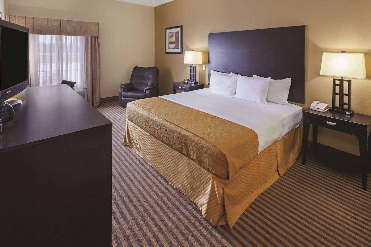 Room, 1 King Bed, Non Smoking | Premium bedding, desk, iron/ironing board, free cribs/infant beds