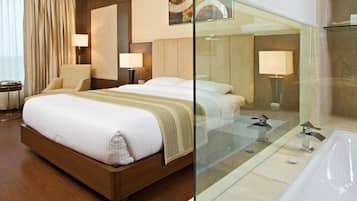 1 bedroom, Egyptian cotton sheets, premium bedding, down duvets