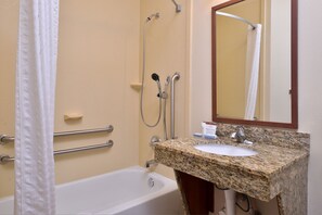 Free toiletries, hair dryer, towels