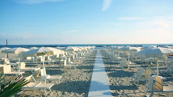 Privat strand i nærheden