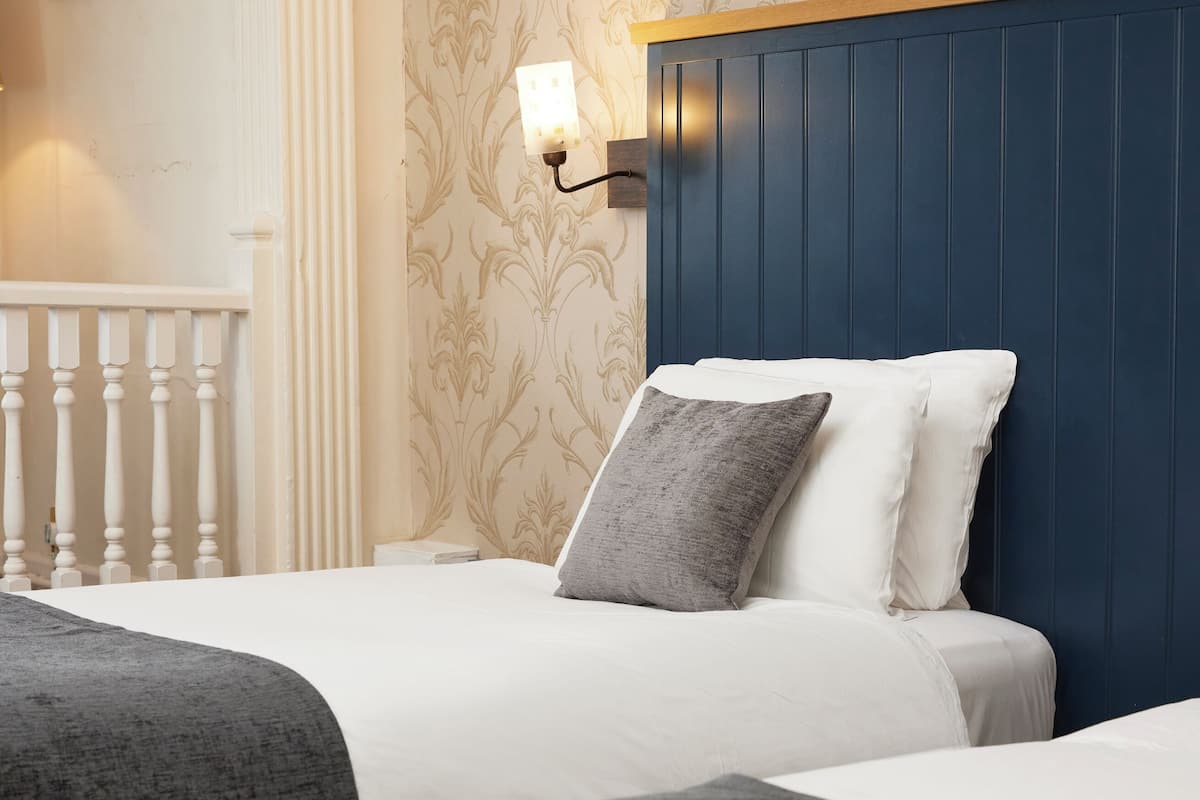 standard twin room, 2 single beds | 1 bedroom, desk, iron/ironing board, free cots/infant beds