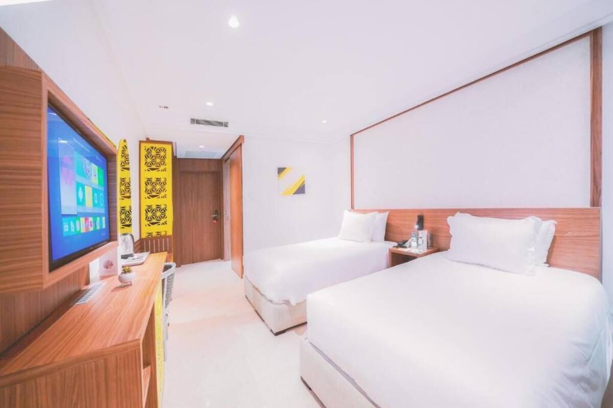 Luxe beddengoed, donsdekens, Select Comfort-bedden, een minibar