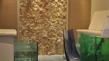 Massage/treatment rooms, manicures and pedicures, massages