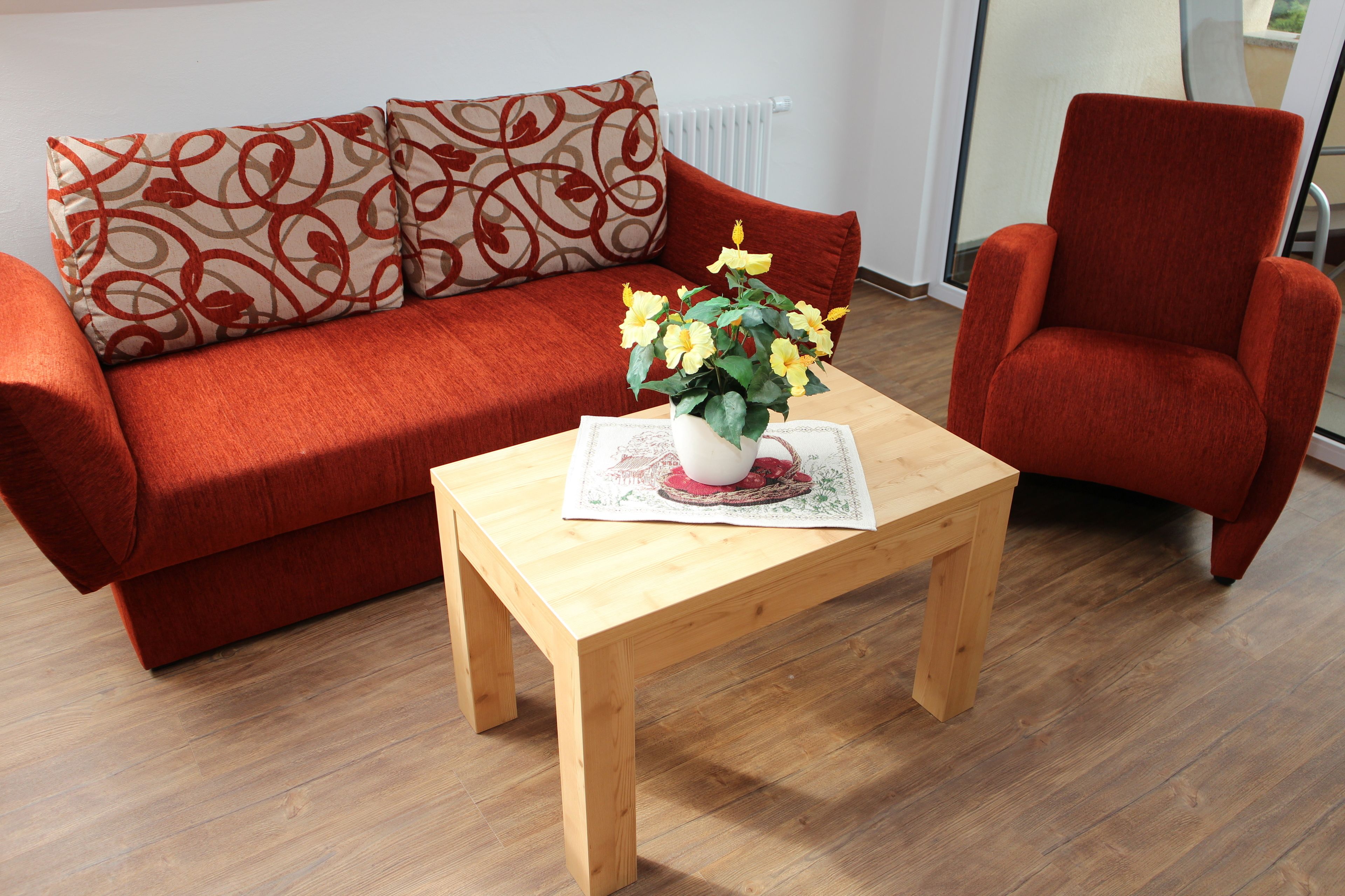 flat-screen tv, table football, ping pong