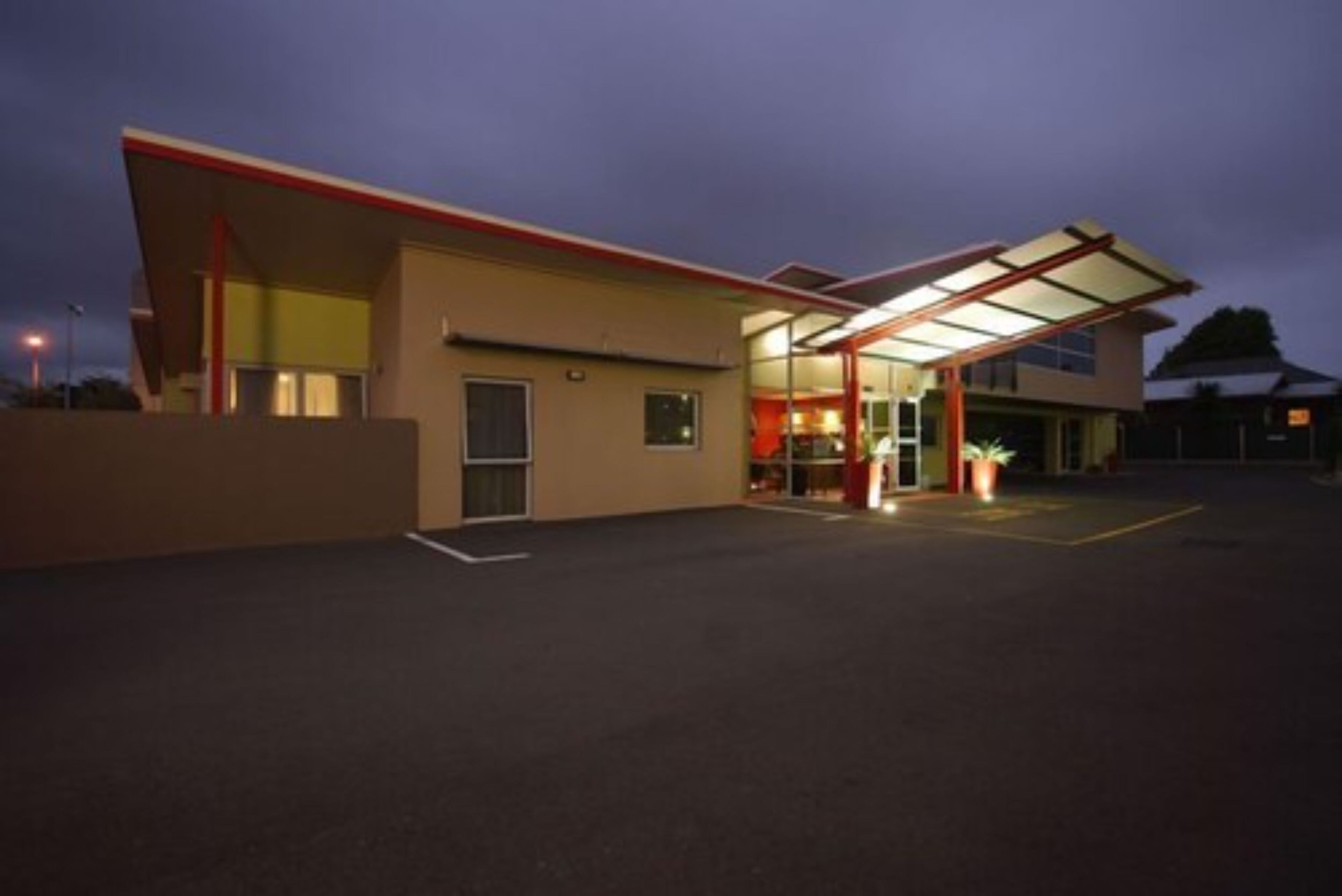 front of property – evening/night