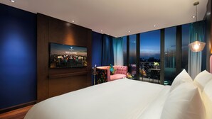 Aurora Terrace Suite | Minibar, in-room safe, desk, laptop workspace - Aurora Central Hotel  (Hanoi)
