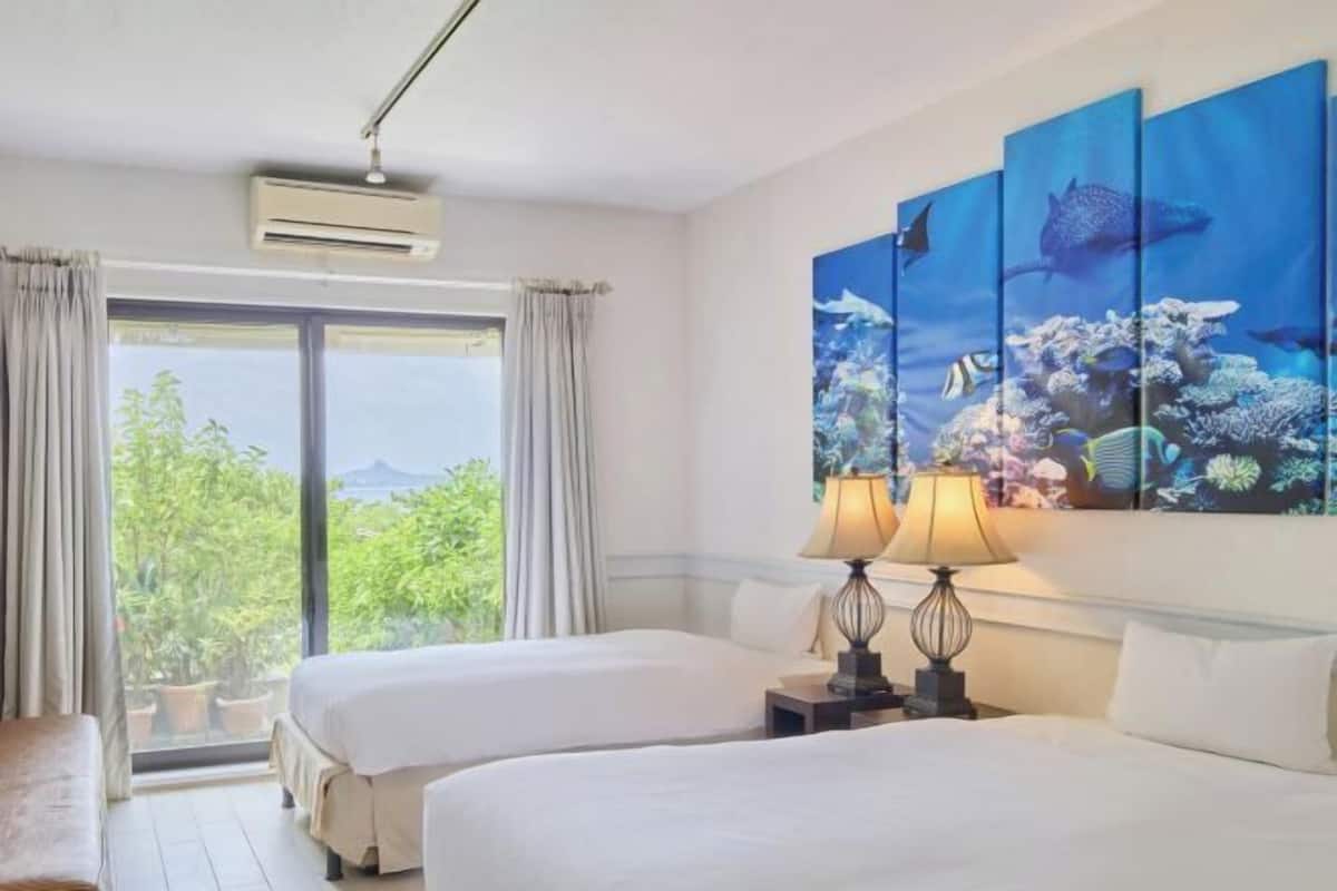 Premium bedding, down duvets, in-room safe, desk