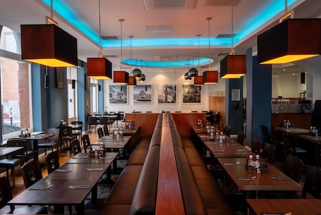 Breakfast, lunch, dinner served; alfresco dining. Ramada by Wyndham Belfast City Centre