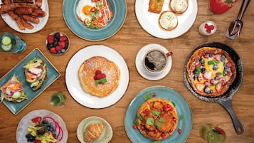 Daily cooked-to-order breakfast for a fee