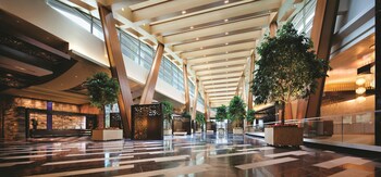 Hotel entrance and lobby at ARIA Resort & Casino