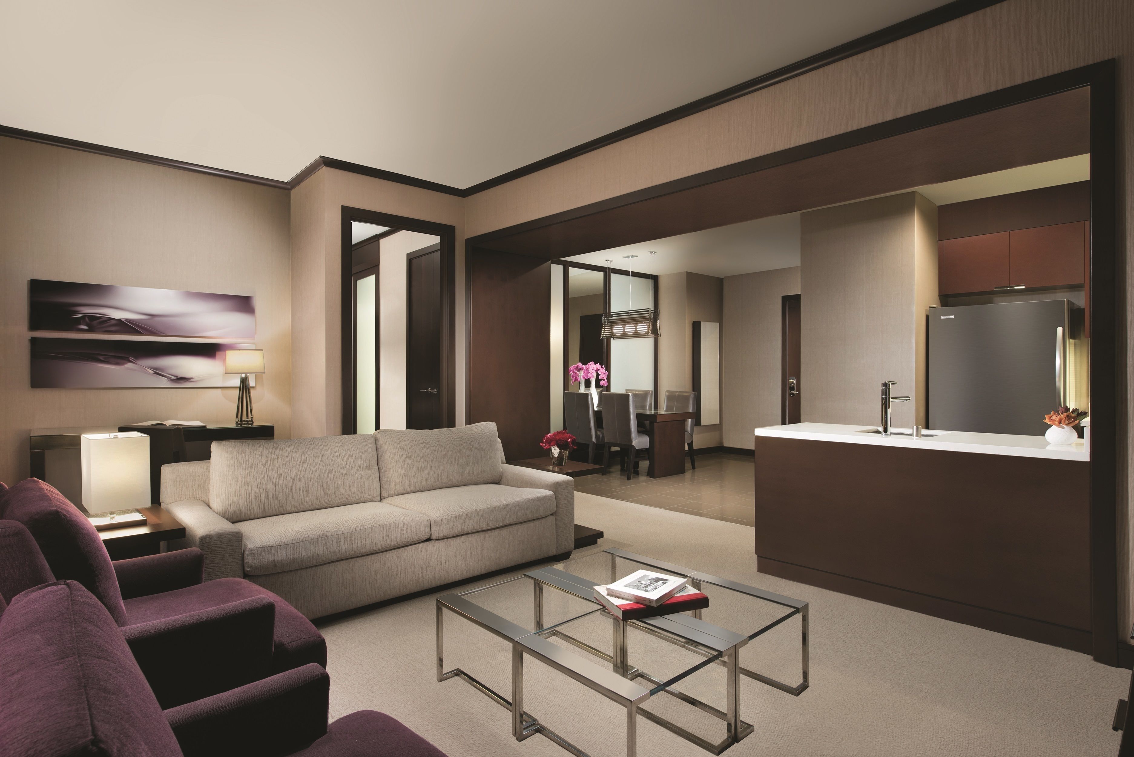 one bedroom penthouse suite | living room | 50-inch lcd tv with cable channels, tv, pay films