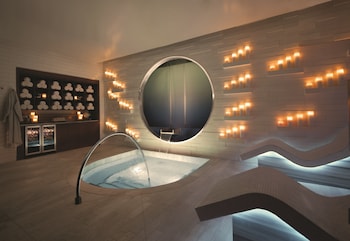 Couples treatment rooms, sauna, hot tub, steam room, body treatments at Vdara Hotel & Spa at ARIA Las Vegas