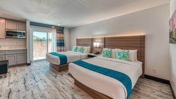 In-room safe, desk, laptop workspace, blackout curtains