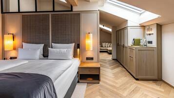 Maisonette | 1 Schlafzimmer, hochwertige Bettwaren, Zimmersafe, Bügeleisen/Bügelbrett