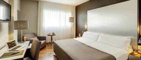 Classic Double Room | Pillow-top beds, minibar, in-room safe, desk