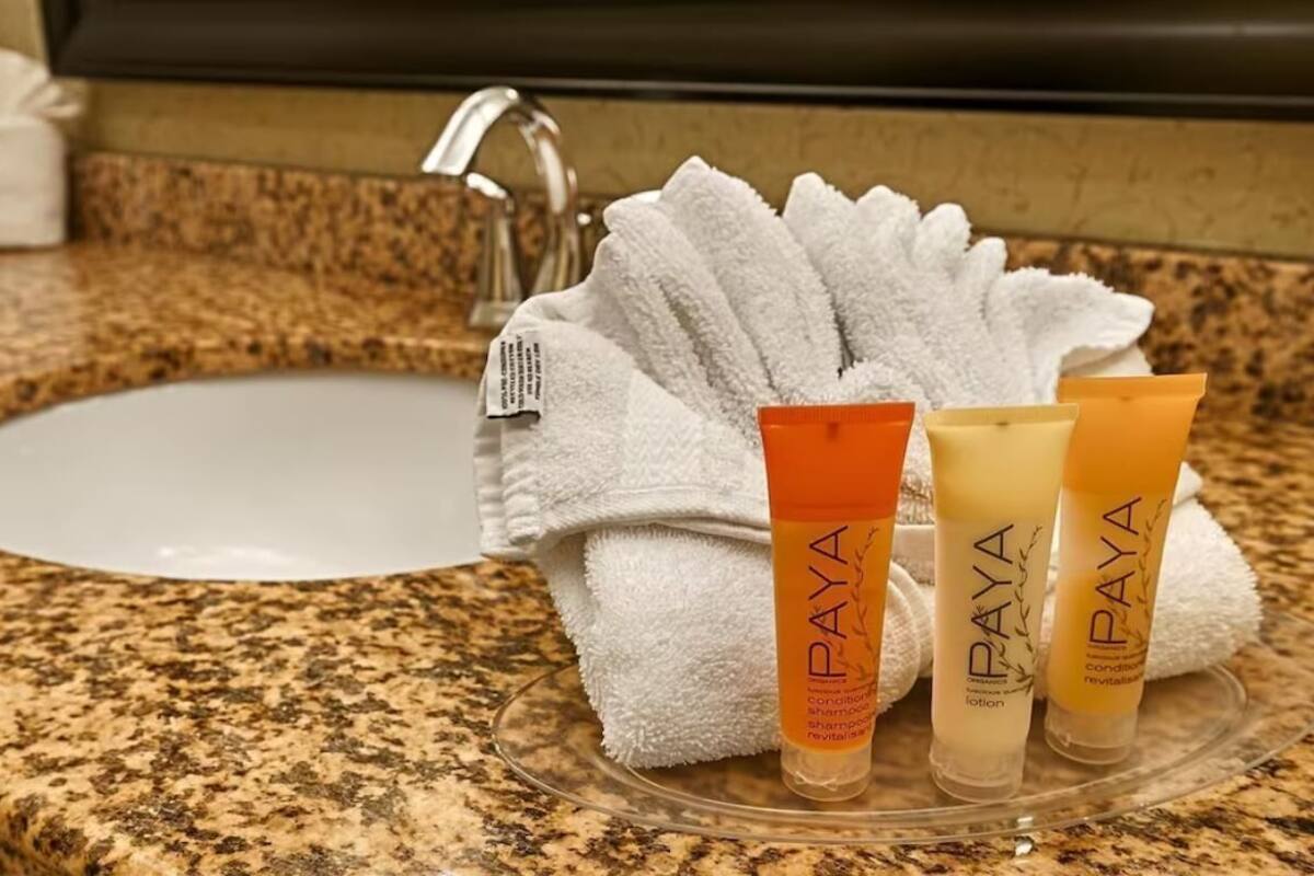 desk, laptop workspace, iron/ironing board, free cots/infant beds