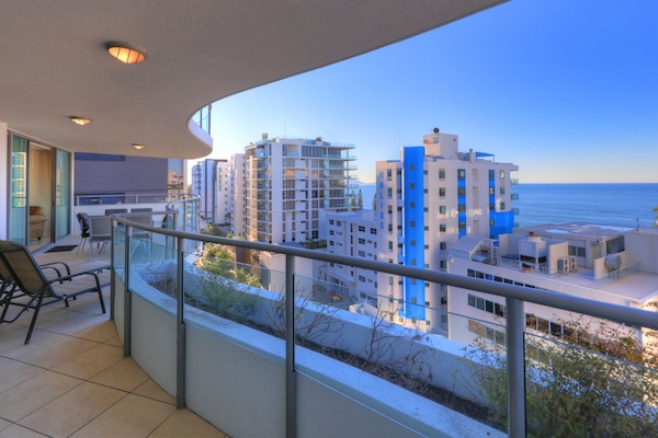 Departamento Deluxe, 3 habitaciones, vista al océano | Vista del balcón