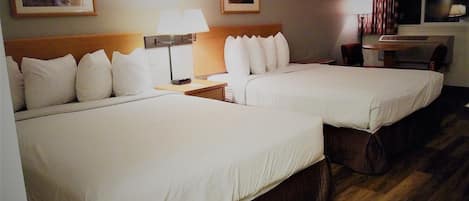 Standard Room, 2 Queen Beds | Individually decorated, blackout drapes, free WiFi, bed sheets