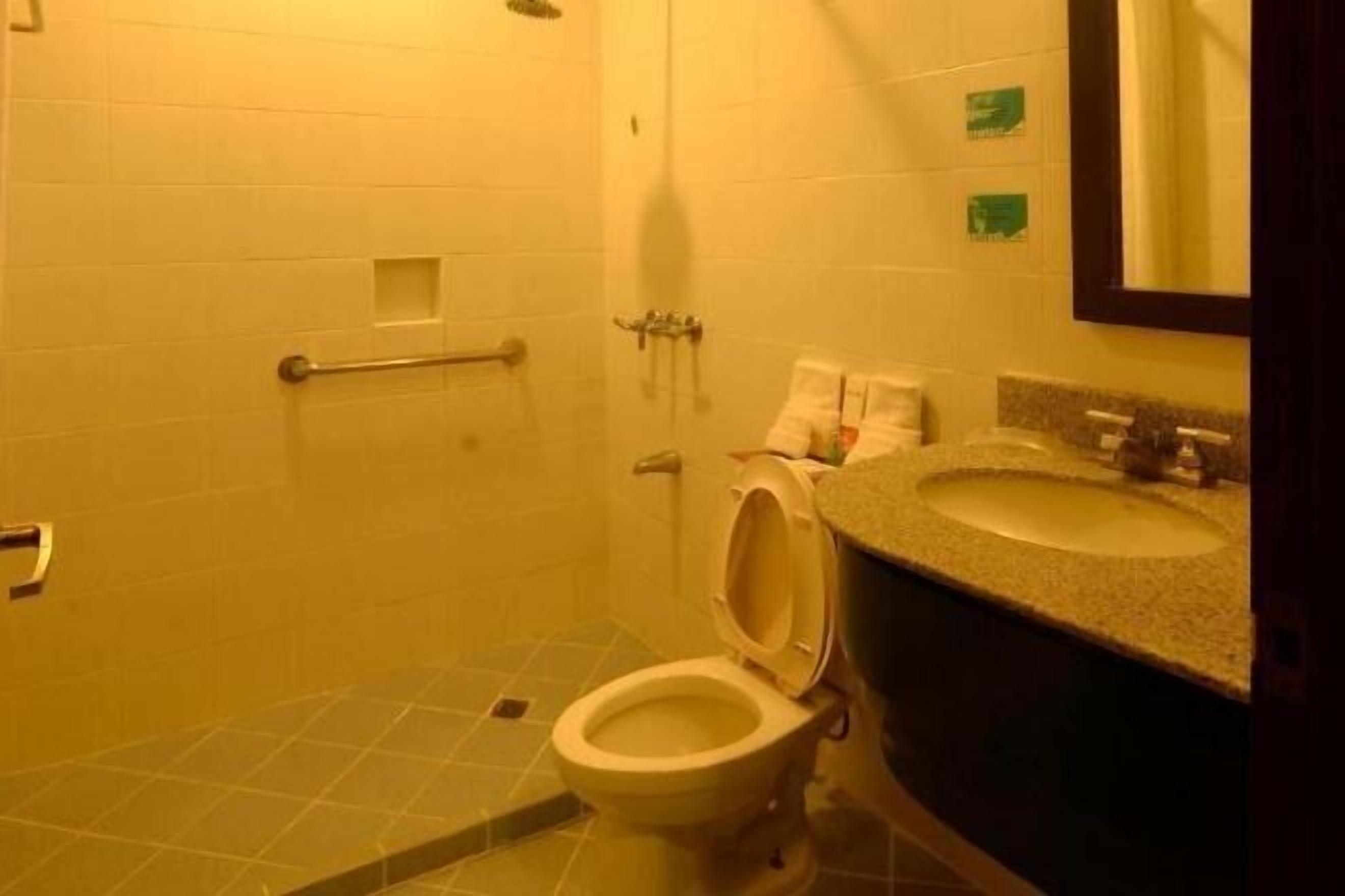 Bathroom | Shower, rainfall showerhead, free toiletries, hair dryer