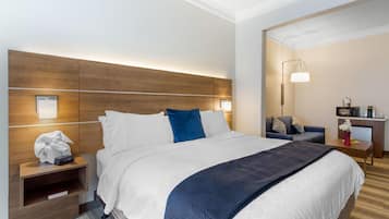 Premium bedding, down duvets, minibar, in-room safe