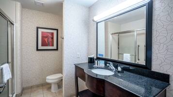 Free toiletries, hair dryer, towels