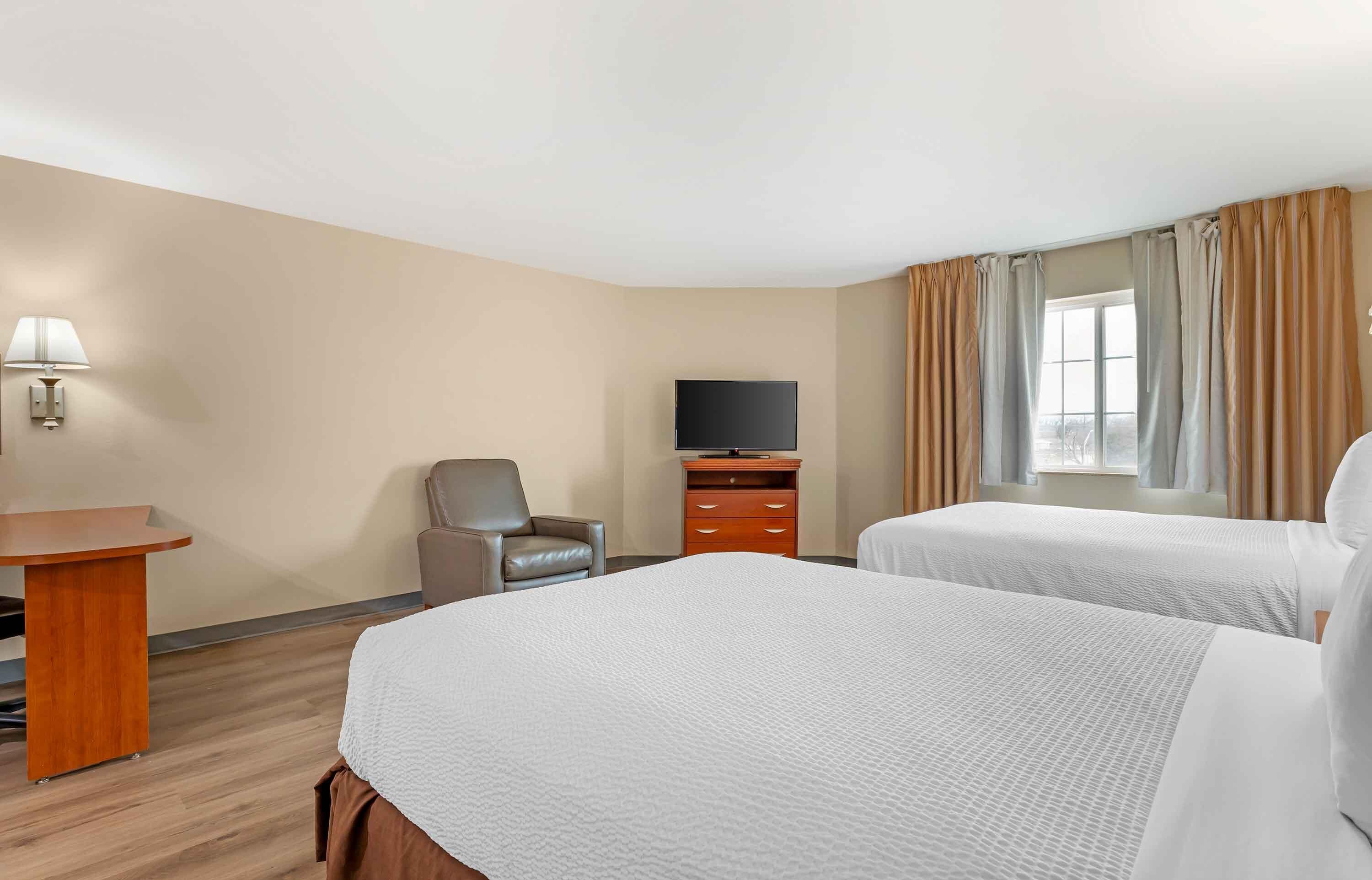 Standard Studio, 2 Double Beds, Non Smoking, Refrigerator & Microwave | In-room safe, individually furnished, desk, laptop workspace