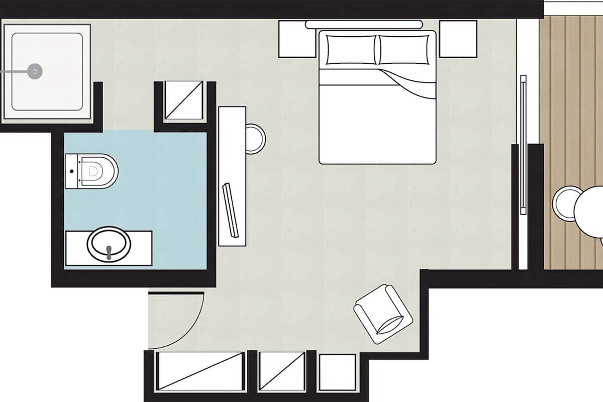 Superior Guestroom Sea View | Floor plan