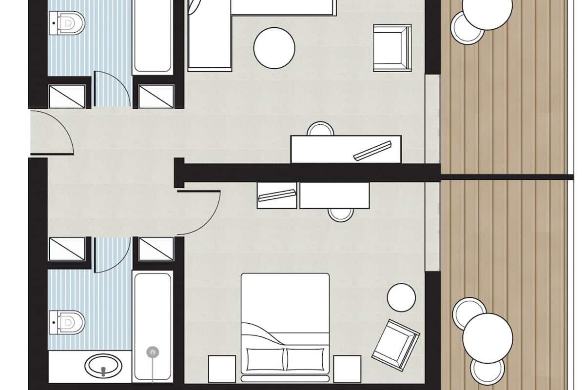 Family Apartment, Garden View | Floor plan
