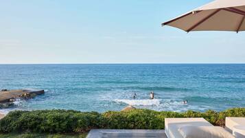 Villa White, Seafront Prive Pool | Free minibar, in-room safe, blackout curtains, free WiFi