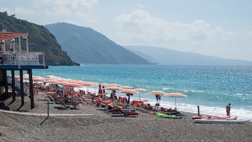 Free beach shuttle, sun-loungers, beach umbrellas, beach bar
