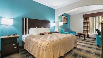 Iron/ironing board, free cots/infant beds, free wired Internet