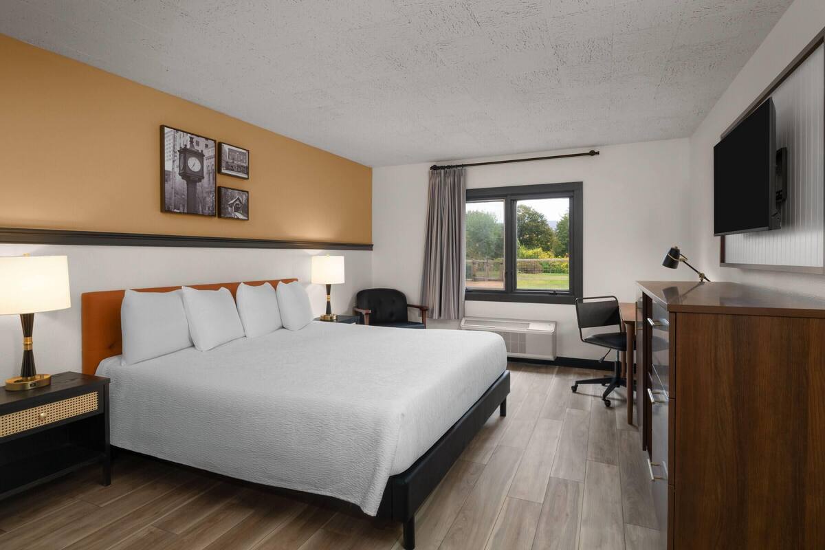 Room, 1 King Bed, Non Smoking | Premium bedding, desk, blackout curtains, free WiFi