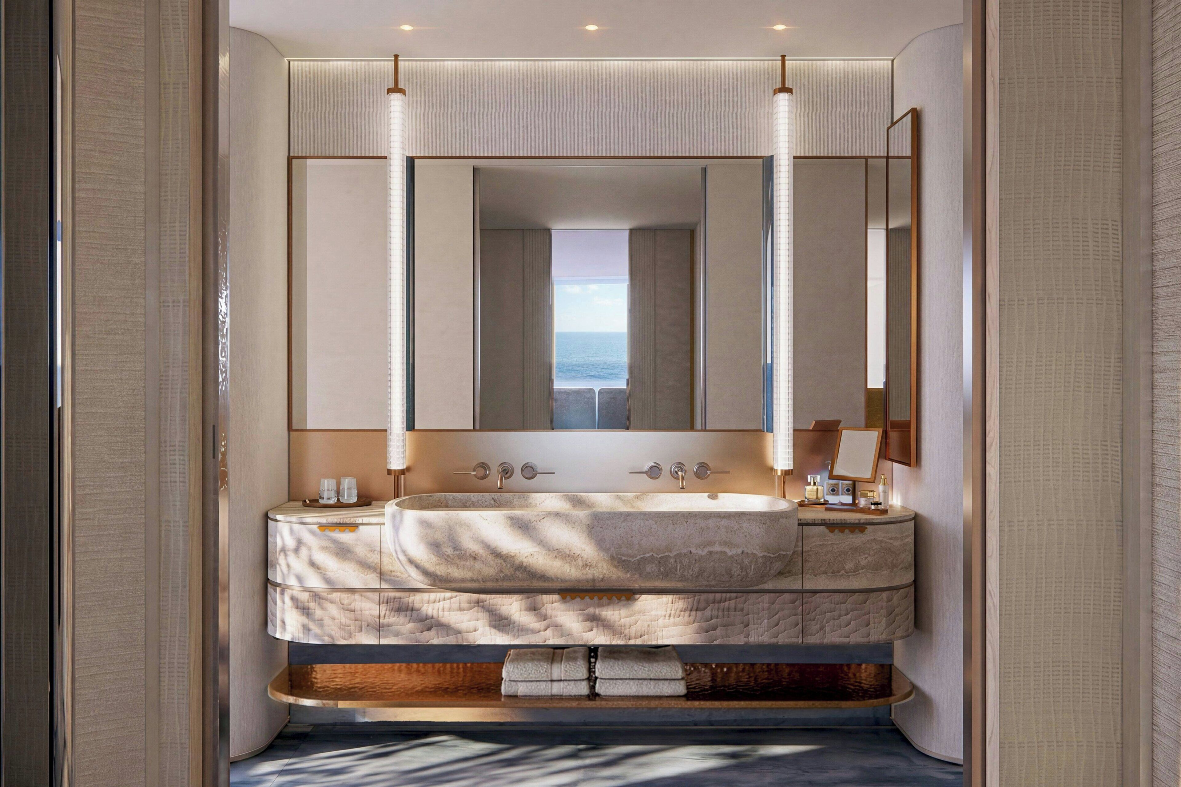 Suite presidencial, 3 habitaciones, terraza | Baño | Ducha y cabezal de ducha tipo lluvia