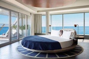 Suite Presidenziale, 3 camere da letto, terrazzo | Biancheria da letto di alta qualità, copriletto in piuma