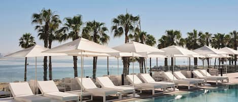 Indoor pool, seasonal outdoor pool, pool cabanas (surcharge)