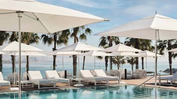 Indoor pool, seasonal outdoor pool, cabanas (surcharge), pool umbrellas