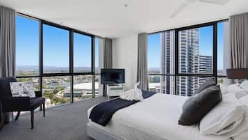 Individually decorated, individually furnished, desk, laptop workspace