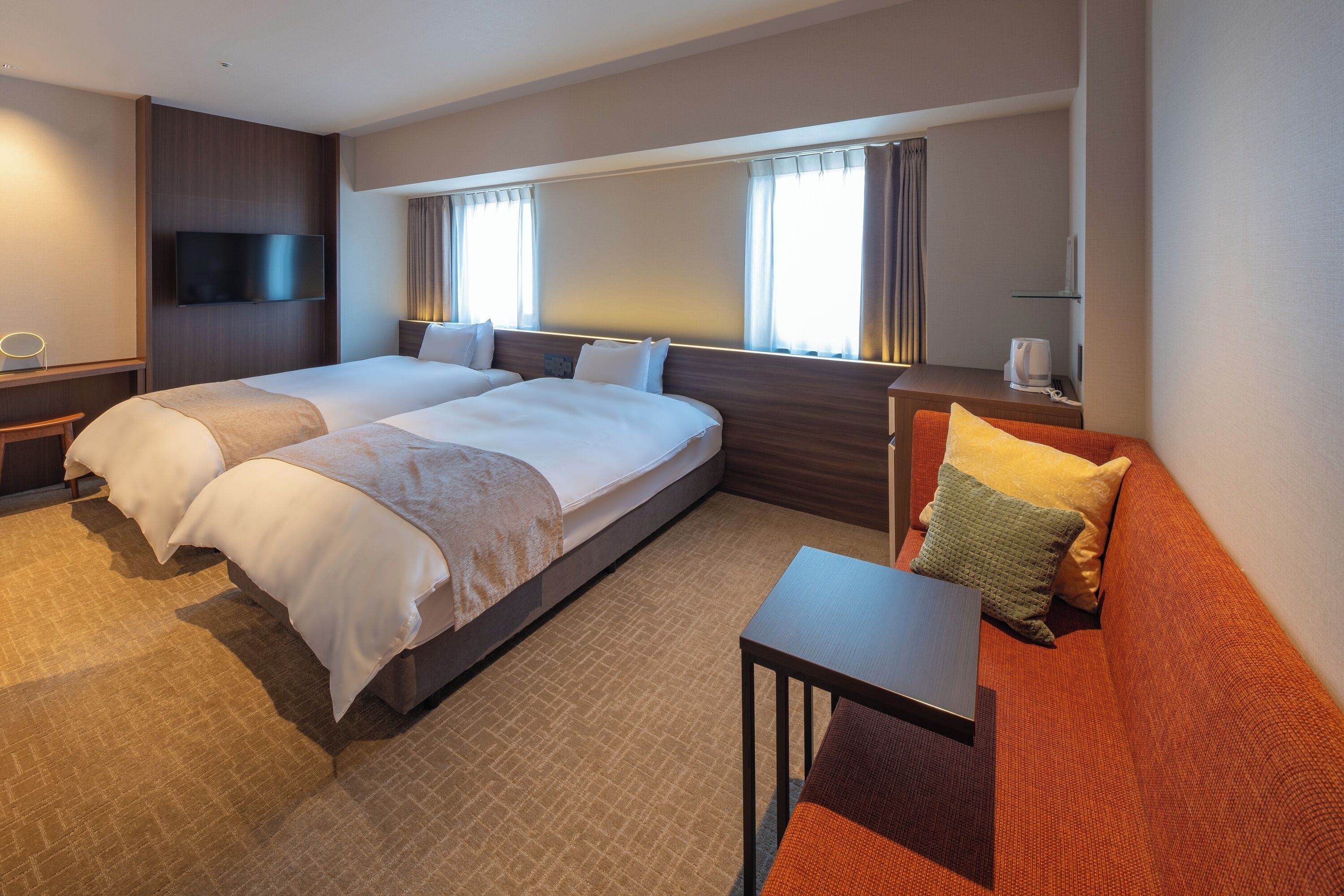 デラックス ツインルーム | WiFi (無料)、ベッドシーツ