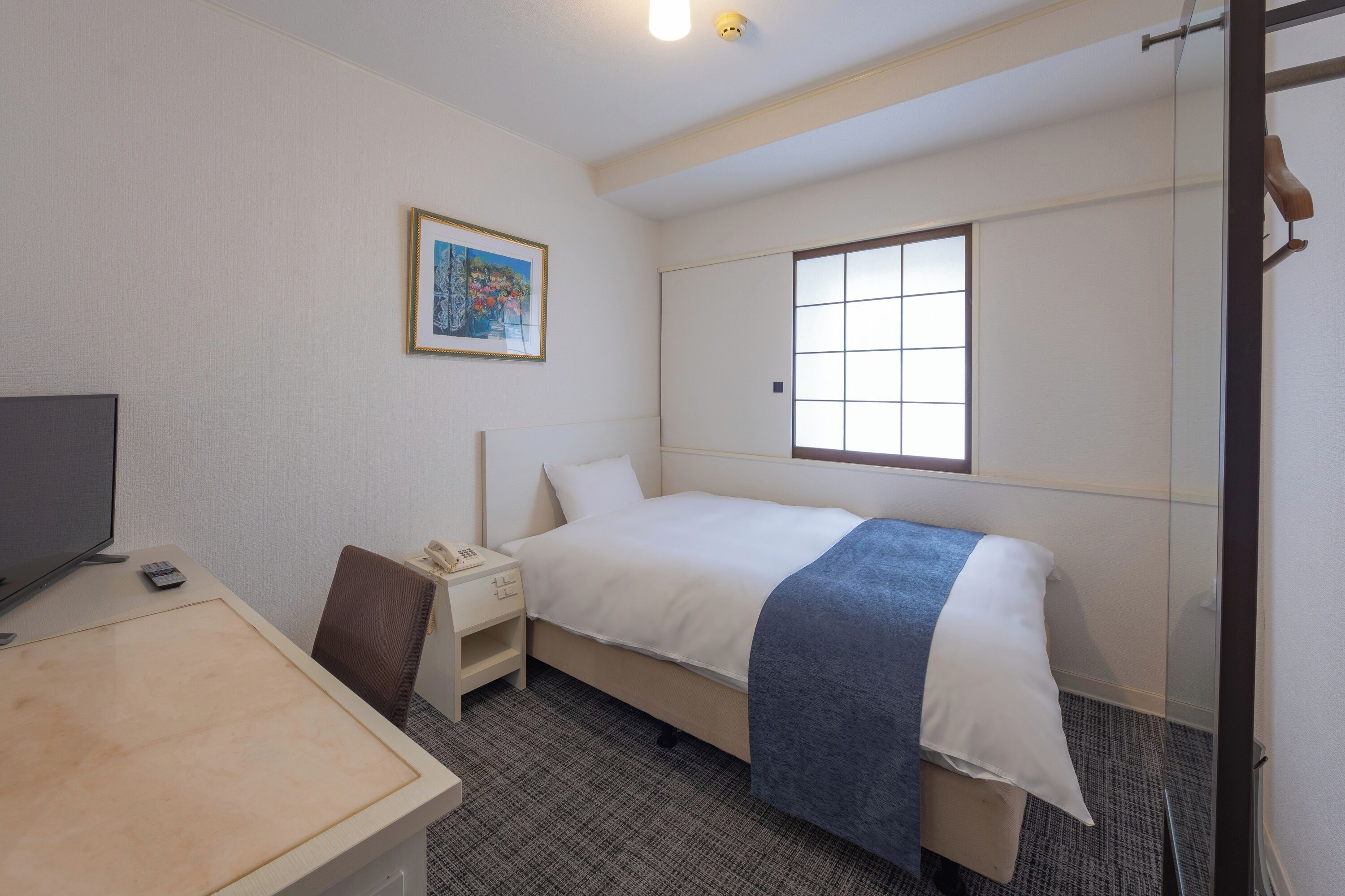 デラックス シングルルーム 禁煙 14平米 | WiFi (無料)、ベッドシーツ