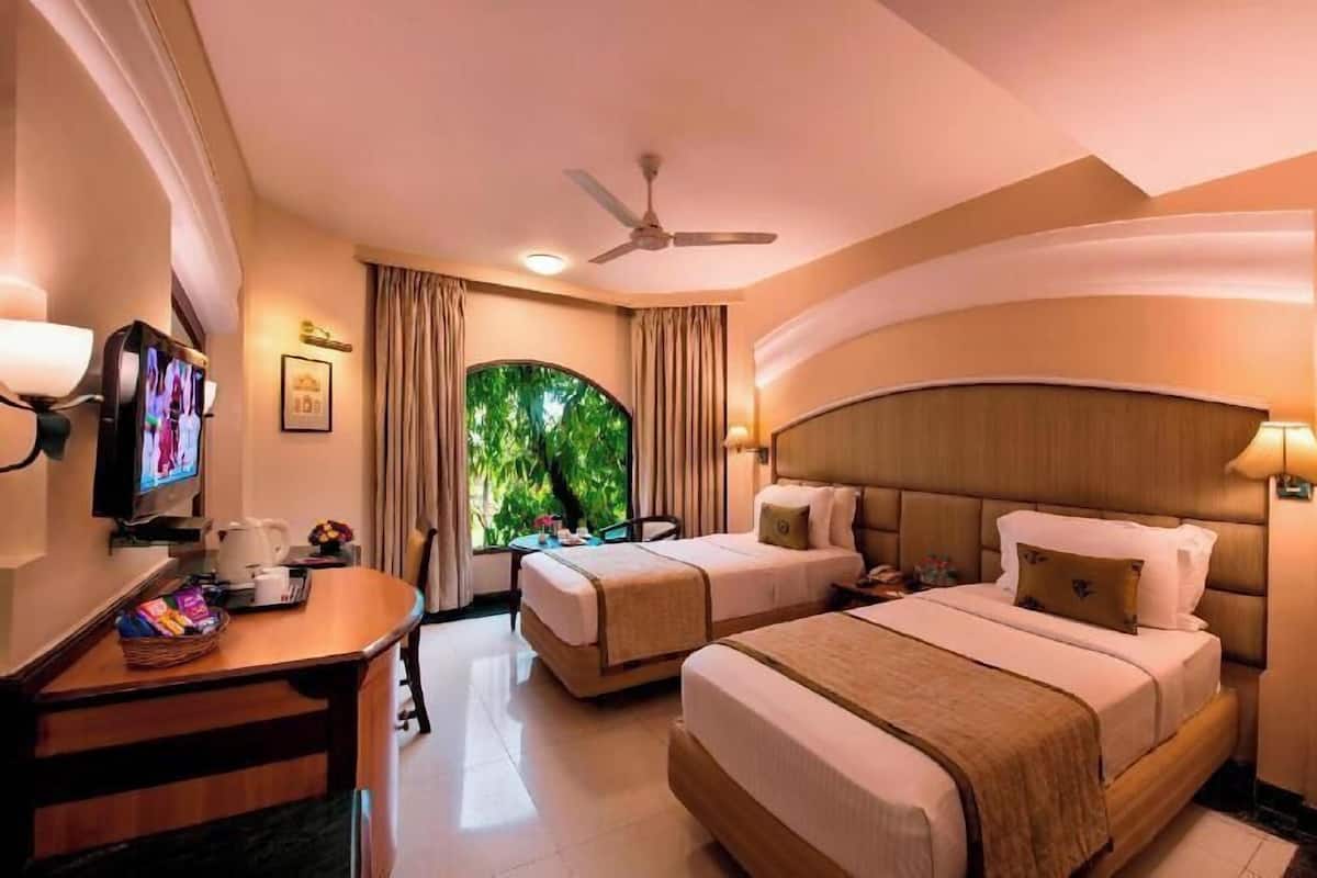 Premium bedding, minibar, desk, laptop workspace