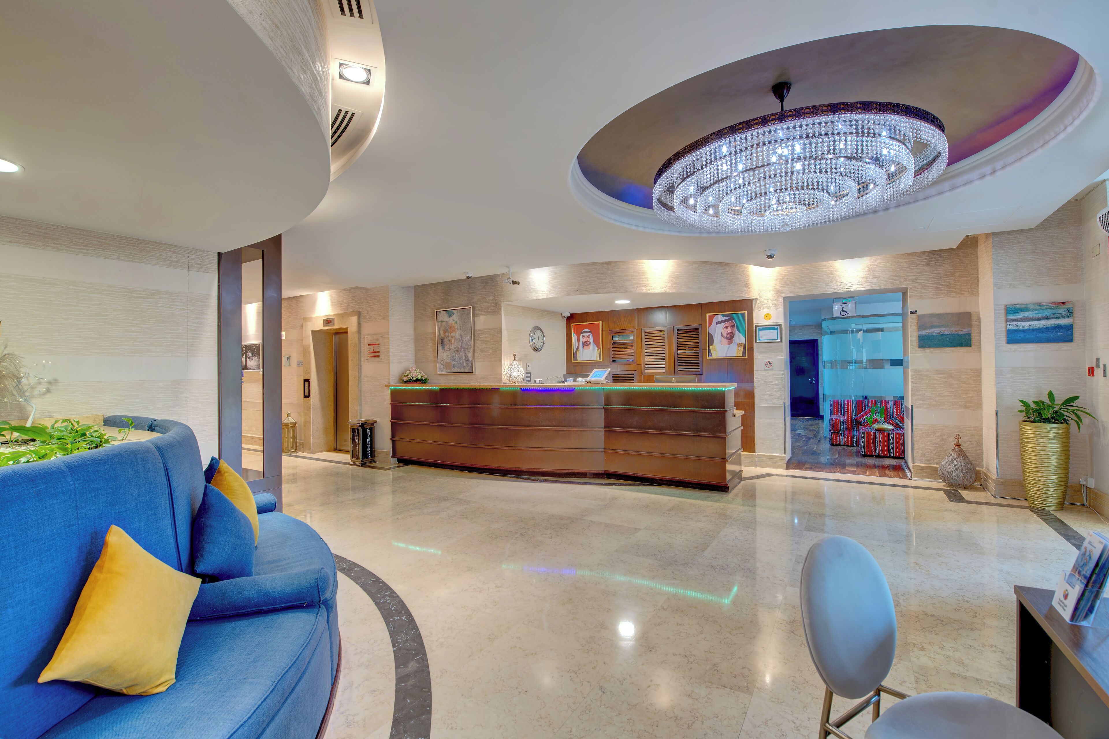 Sitteområde i lobbyen